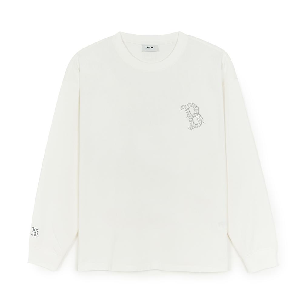 Basic Mega Logo Over Fit Long Sleeve T-Shirts Boston Red Sox Basic Mega Logo Over Fit Long Sleeve T-Shirts Boston Red Sox