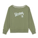 เสื้อสเวตเชิ้ต Womens Varsity Sportive Off-Shoulder Sweatshirts New York Yankees
