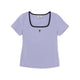 Basic Squar Neck Slim Fit T-Shirts Philadelphia Phillies