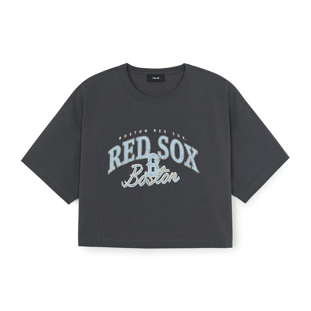 เสื้อครอป Women'S Varsity Vintage Oversized Fit Crop T