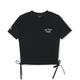Varsity Lettering Slim Crop Side Shirring T-Shirts Los Angeles Dodgers