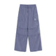 Gorpcore Glossy High Waist Cargo Wide Flare Pants Los Angeles Dodgers