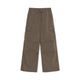 Gorpcore Glossy High Waist Cargo Wide Flare Pants New York Yankees