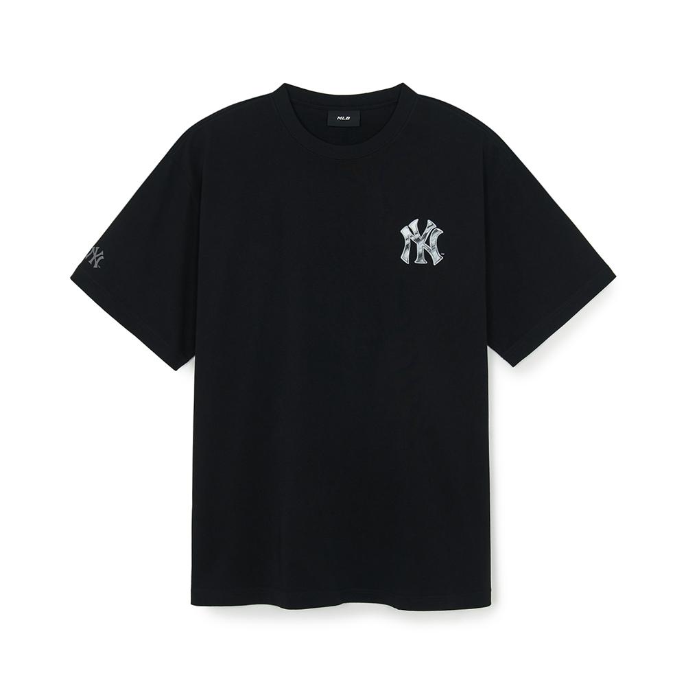 Basic Colorful Metal Logo Over Fit T-Shirts New York Yankees