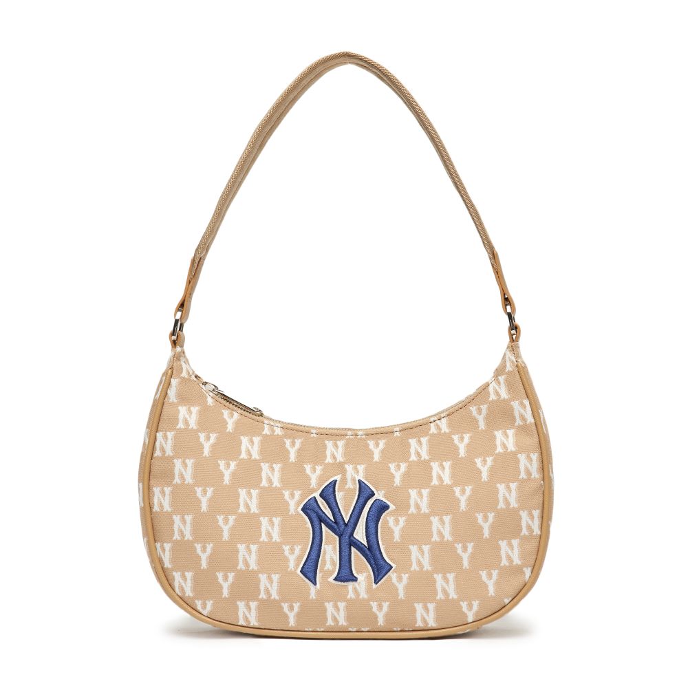MLB Monogram Jacquard Hobo Shoulder Bag