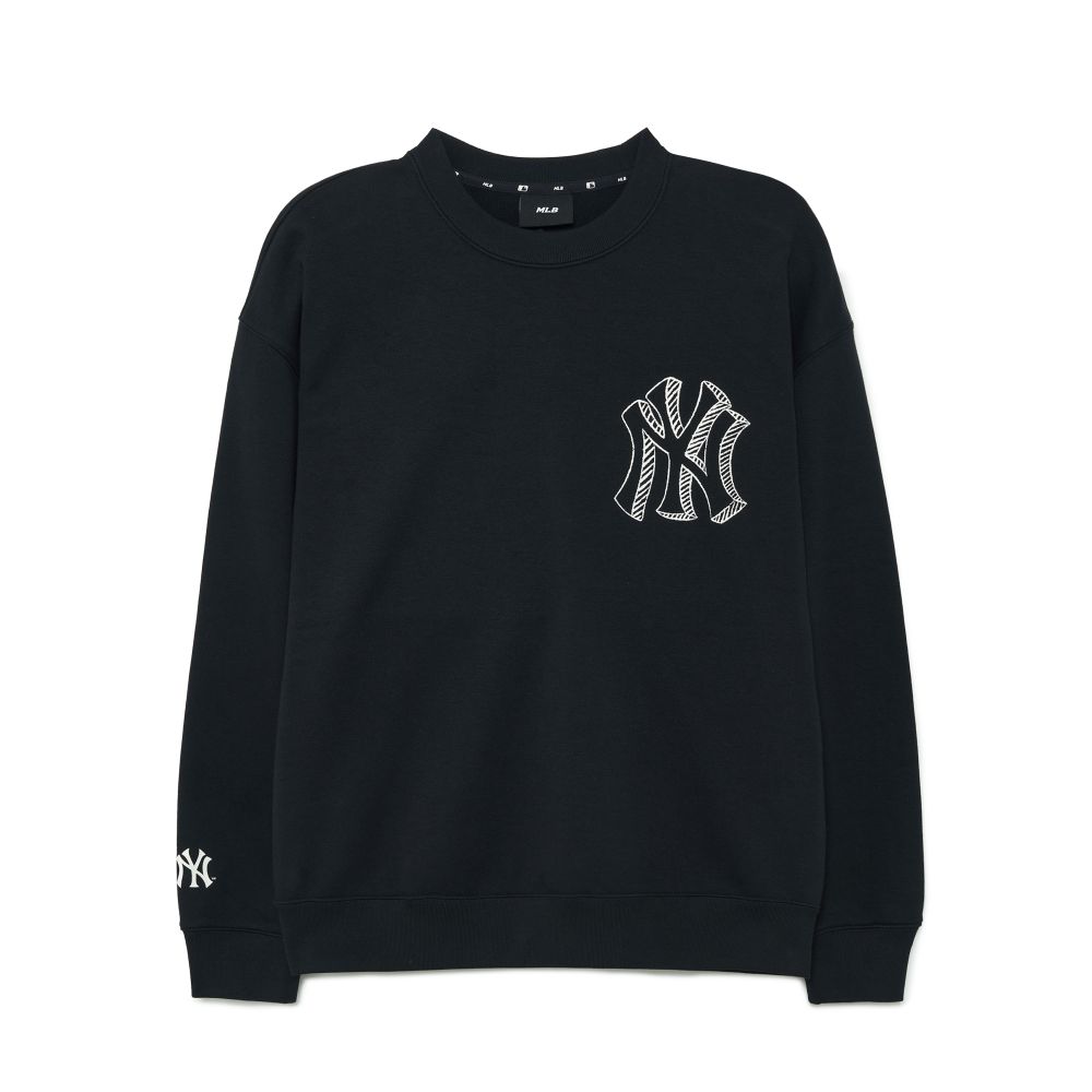 Basic Mega Logo Overfit New York Yankees Sweatshirts
