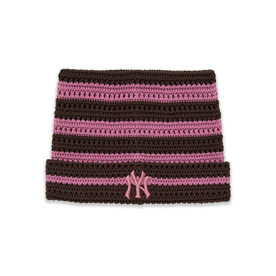 Summer Stripe Meowing Beanie New York Yankees