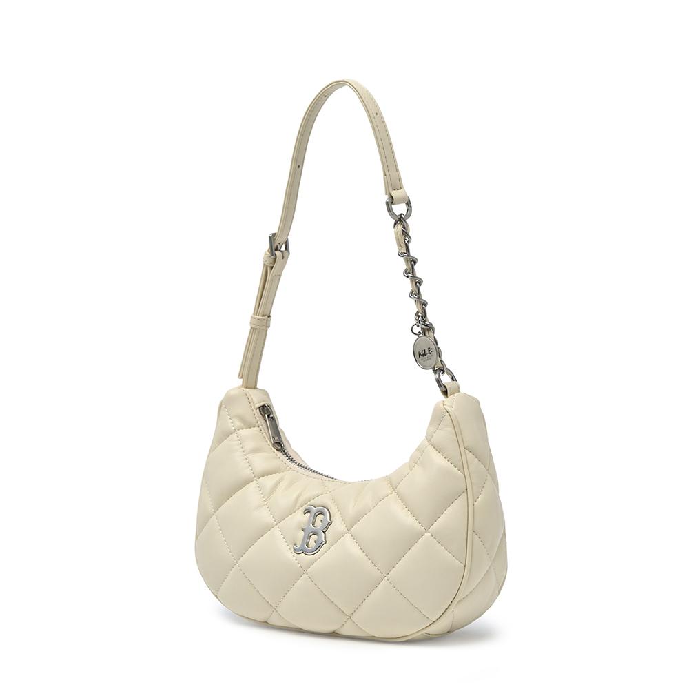 Basic Quilting PU Hobo Bag Boston Red Sox