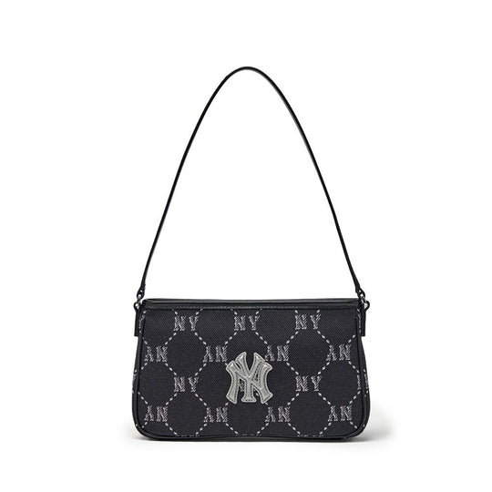 Diamond Monogram Jqd Mini Hobo Bag New York Yankees