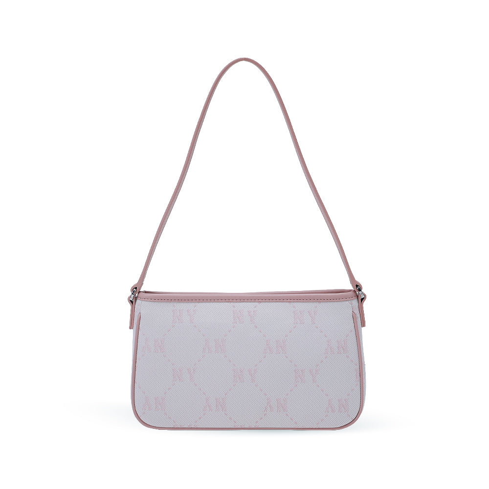 กระเป๋าทรงโฮโบ Diamond Monogram Jqd Mini Hobo Bag New York Yankees