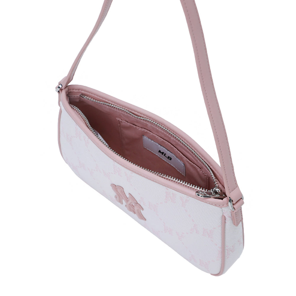 กระเป๋าทรงโฮโบ Diamond Monogram Jqd Mini Hobo Bag New York Yankees