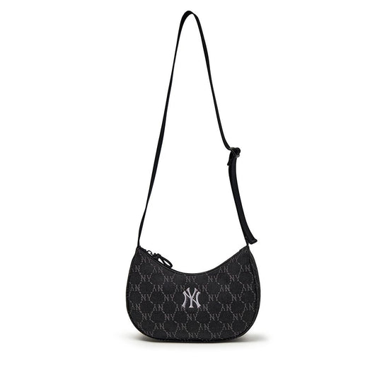 Dia Monogram Vintage Denim Jacquard Hobo Bag New York Yankees