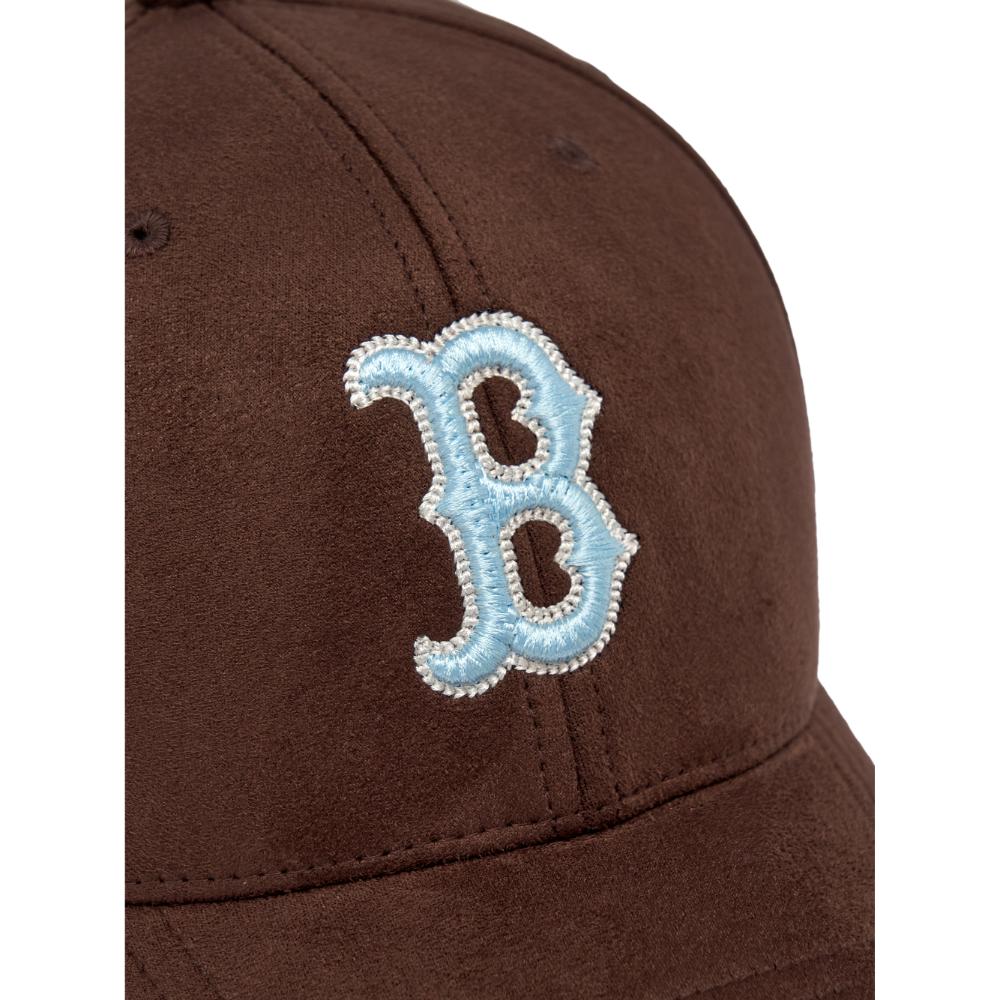Basic Color Suede Structured Ball Cap Boston Red Sox