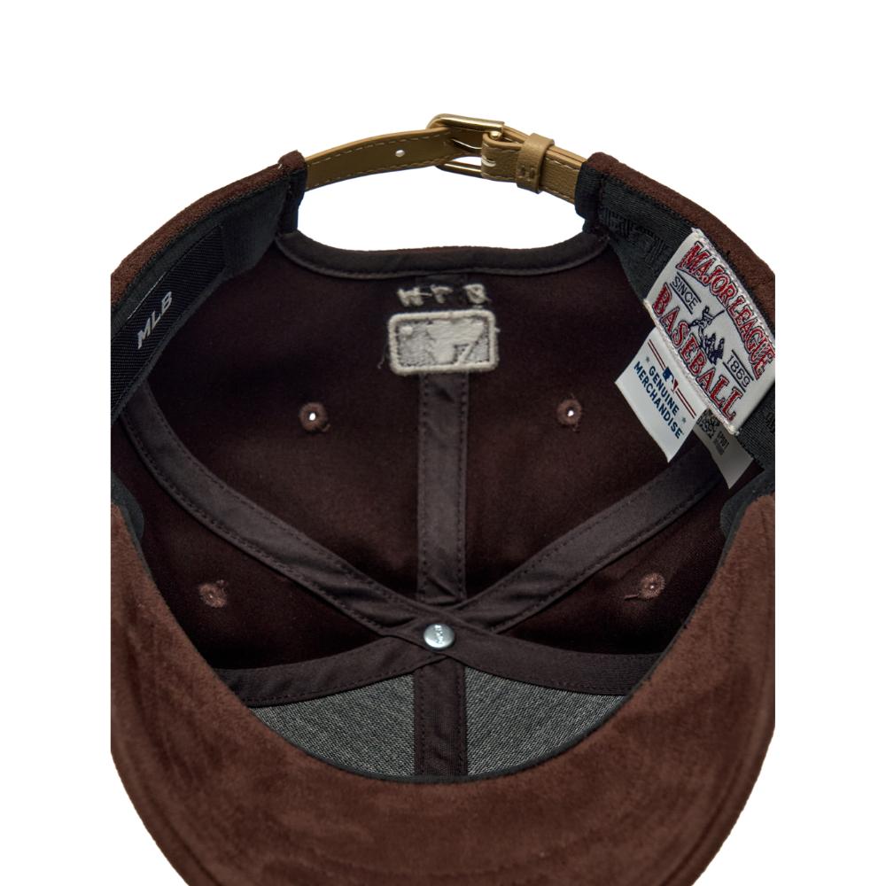 Basic Color Suede Structured Ball Cap Boston Red Sox