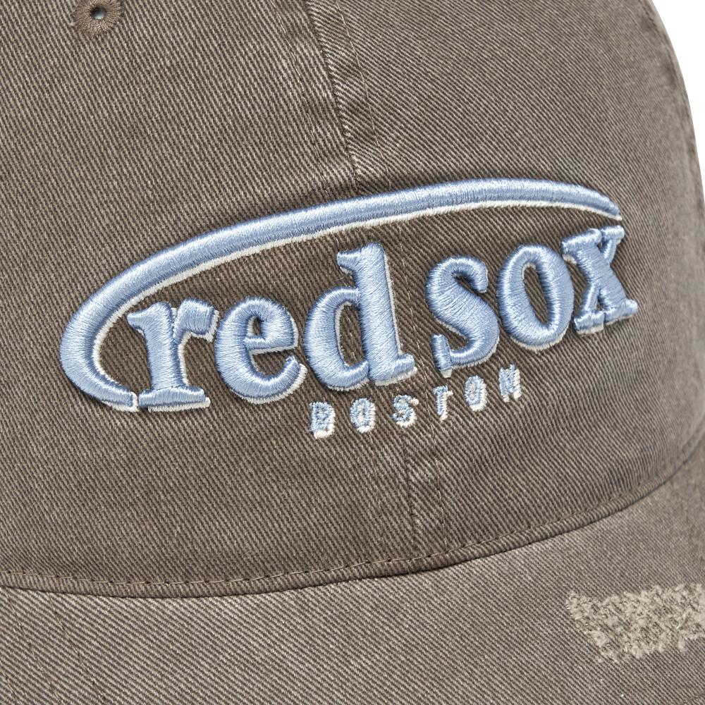 Vintage Demage Curve Logo Unstructured Ballcap Boston Red Sox