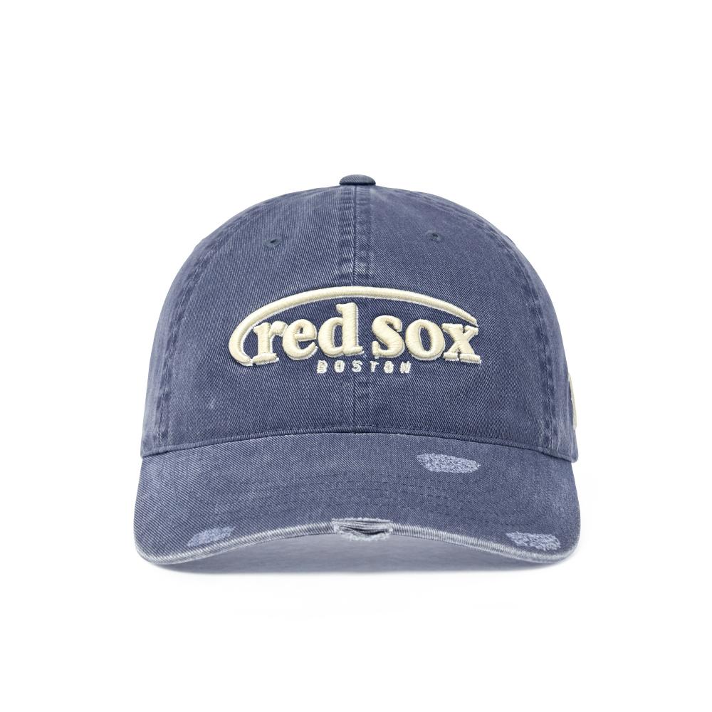 Vintage Demage Curve Logo Unstructured Ballcap Boston Red Sox