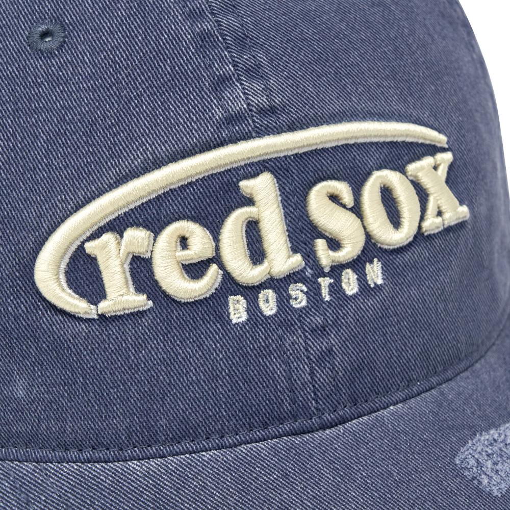 Vintage Demage Curve Logo Unstructured Ballcap Boston Red Sox