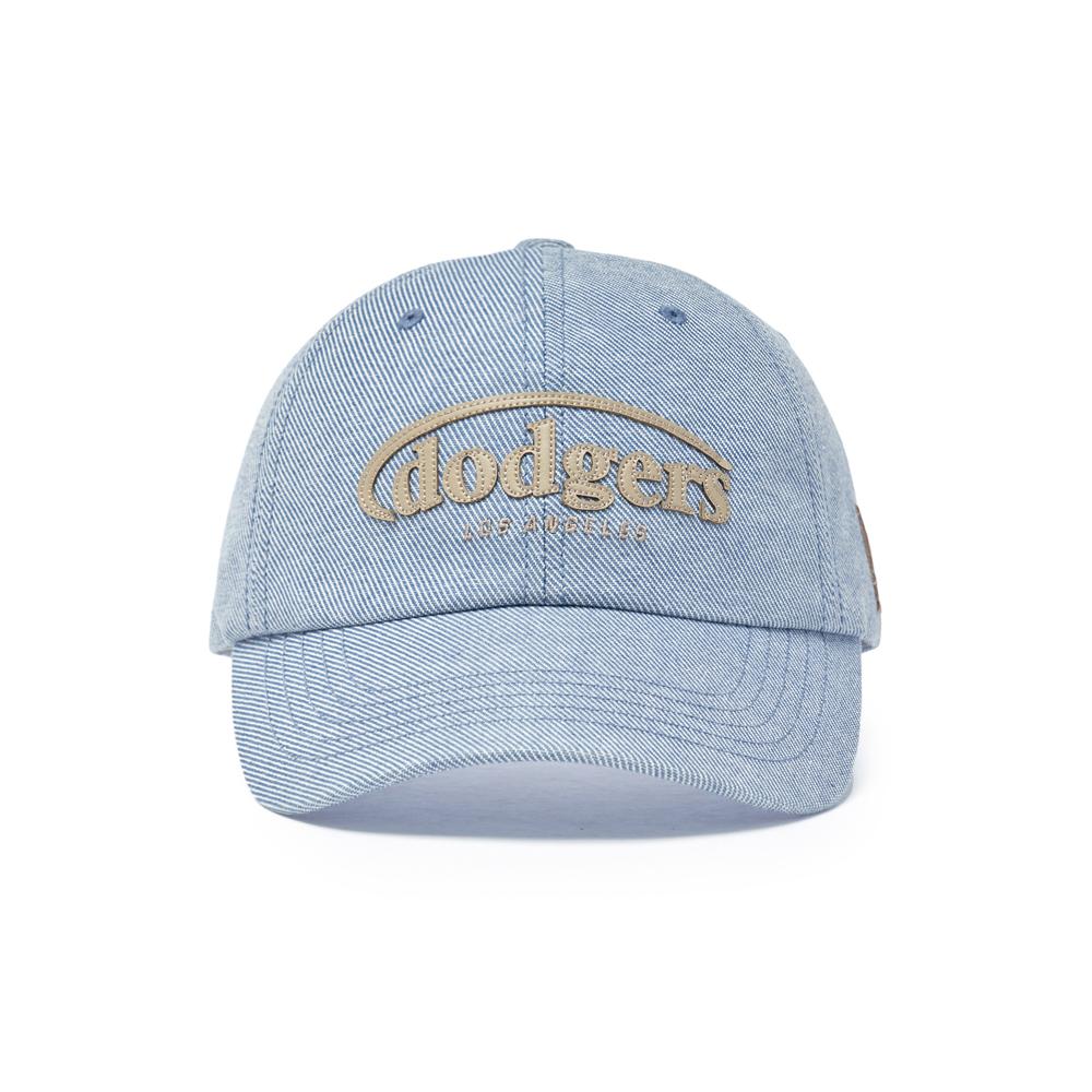 Vintage Denim Curve Logo Unstructured Ballcap Los Angeles Dodgers