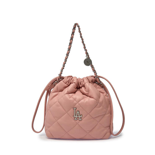 Basic Quilting PU Mini Bucket Cross Bag Los Angeles Dodgers