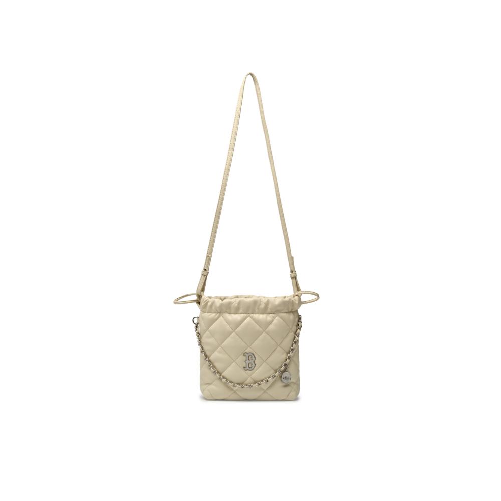 กระเป๋าสะพายข้าง Basic Quilting Pu Mini Bucket Cross Bag Boston Red Sox