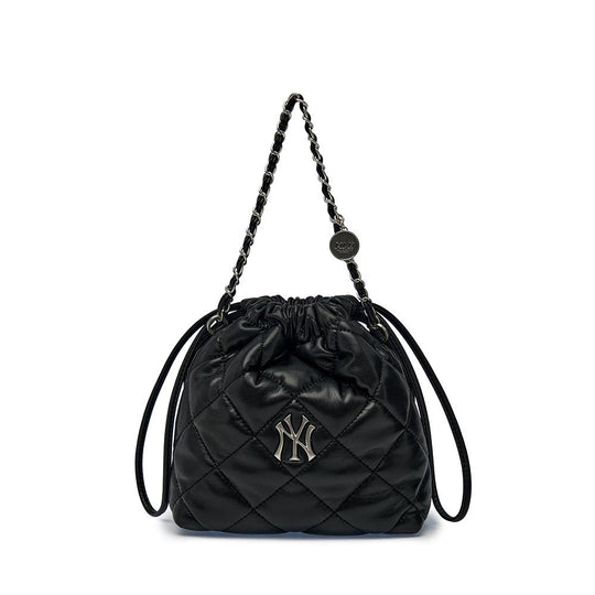 Basic Quilting PU Mini Bucket Cross Bag New York Yankees