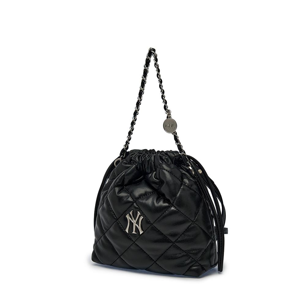 กระเป๋าสะพายข้าง Basic Quilting Pu Mini Bucket Cross Bag New York Yankees