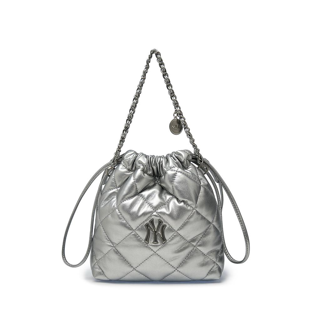 กระเป๋าสะพายข้าง Basic Quilting Pu Mini Bucket Cross Bag New York Yankees