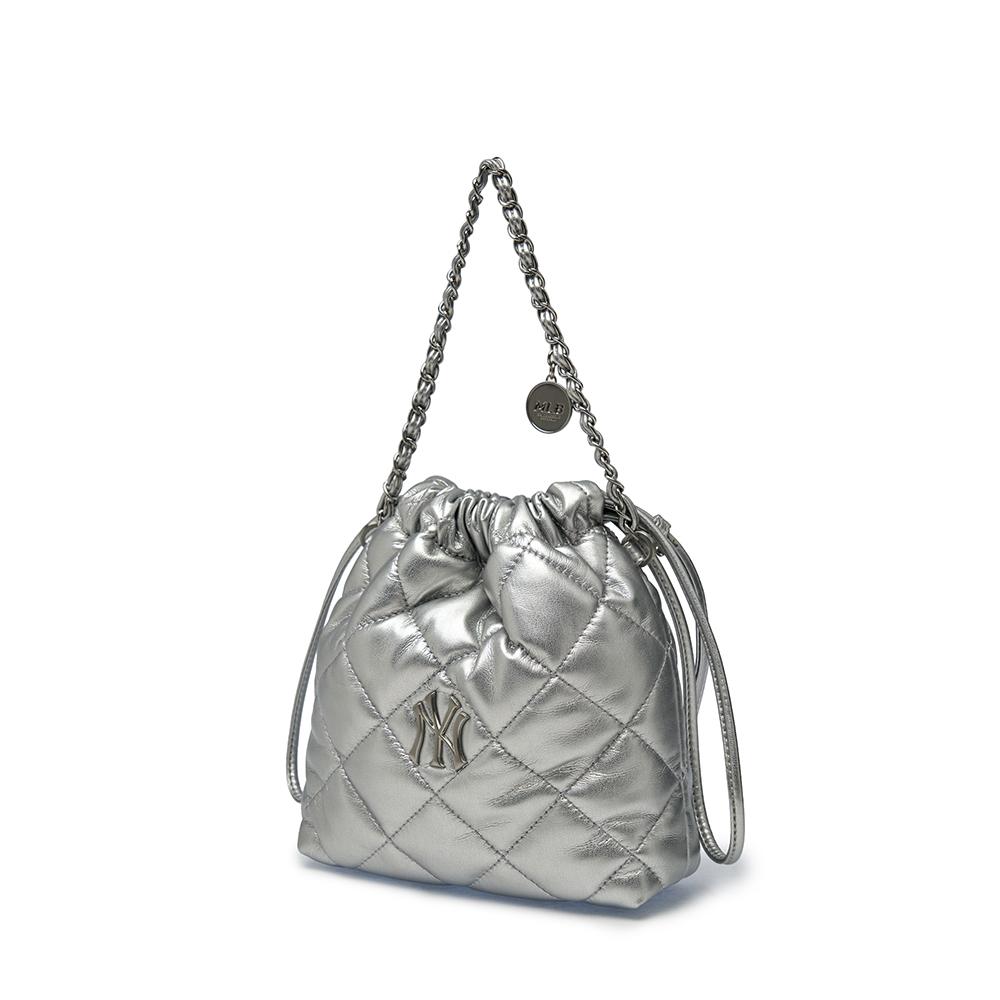 กระเป๋าสะพายข้าง Basic Quilting Pu Mini Bucket Cross Bag New York Yankees
