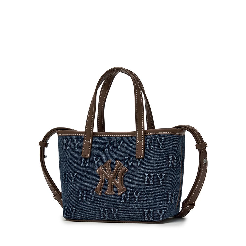 Classic Monogram Denim Embo Mini Cross Bag New York Yankees