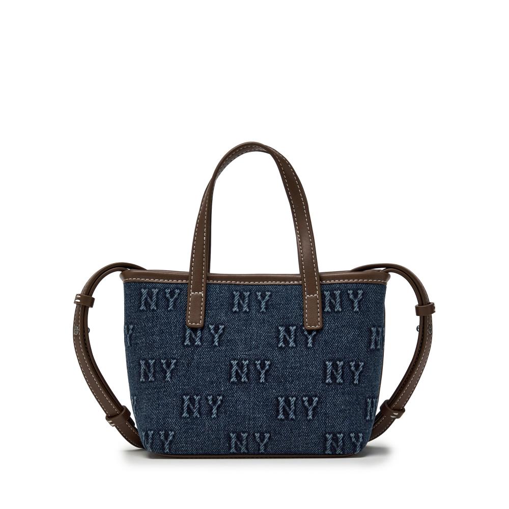 Classic Monogram Denim Embo Mini Cross Bag New York Yankees