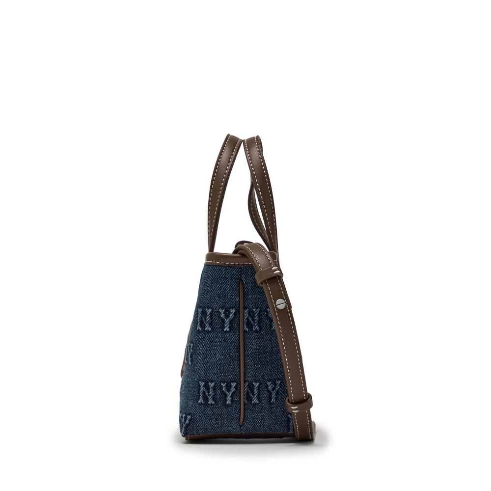 Classic Monogram Denim Embo Mini Cross Bag New York Yankees