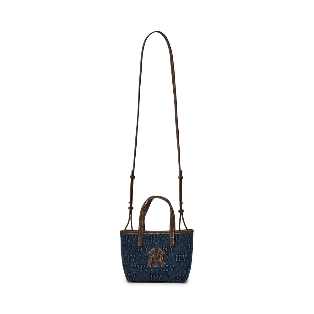 Classic Monogram Denim Embo Mini Cross Bag New York Yankees