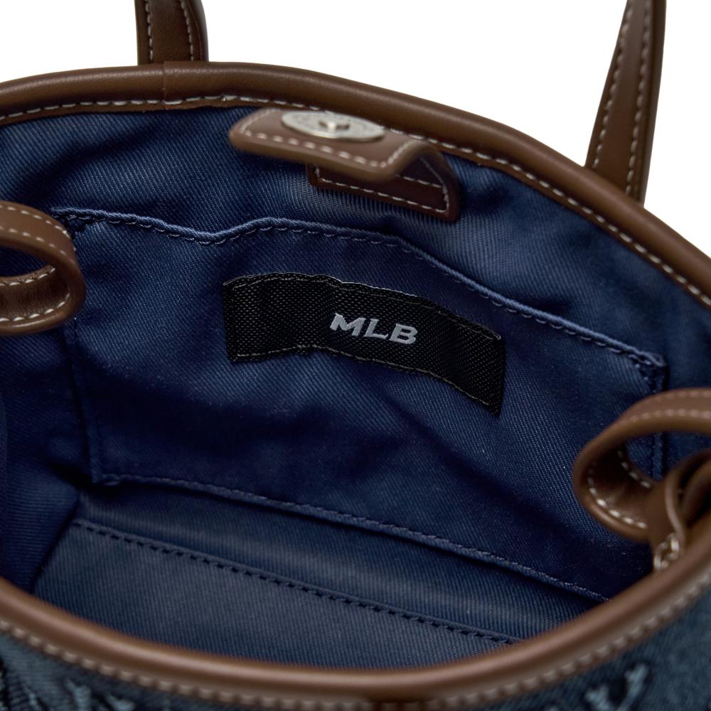 Classic Monogram Denim Embo Mini Cross Bag New York Yankees