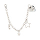 Heart Star Point Ring Chain Keyring No Team