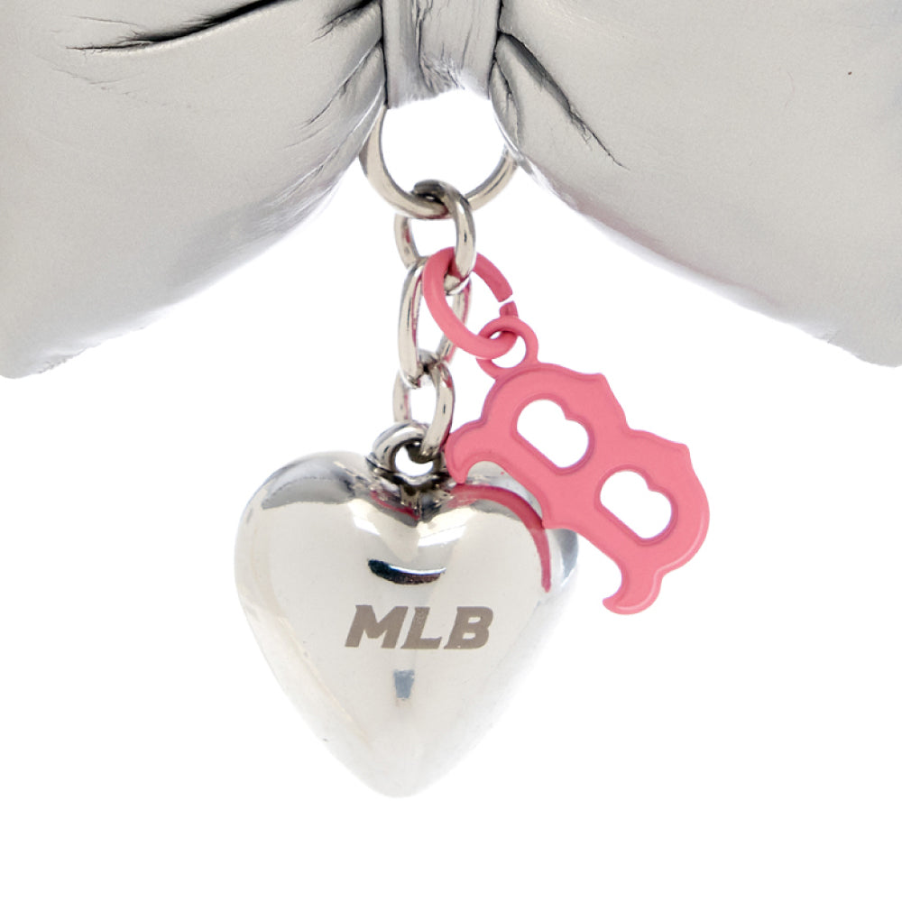 พวงกญแจ Ribbon Fabric Heart Charm Keyring Boston Red Sox