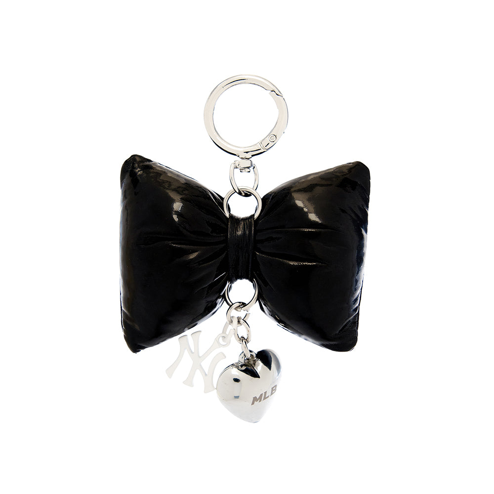 พวงกญแจ Ribbon Fabric Heart Charm Keyring New York Yankees