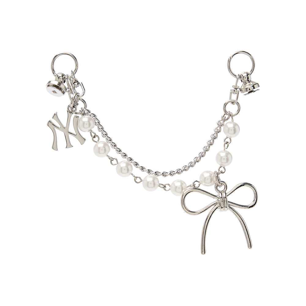 แอคเซสซอรีสำหรับตกแต่งหมวก Ribbon Jewelry Ball Cap Crown Chain New York Yankees