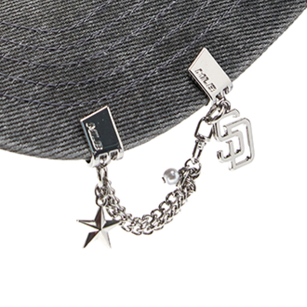Star Ball Cap Visor Chain Clip Atlanta Braves