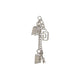แอคเซสซอรีสำหรับตกแต่งหมวก Star Ball Cap Visor Chain Clip Atlanta Braves