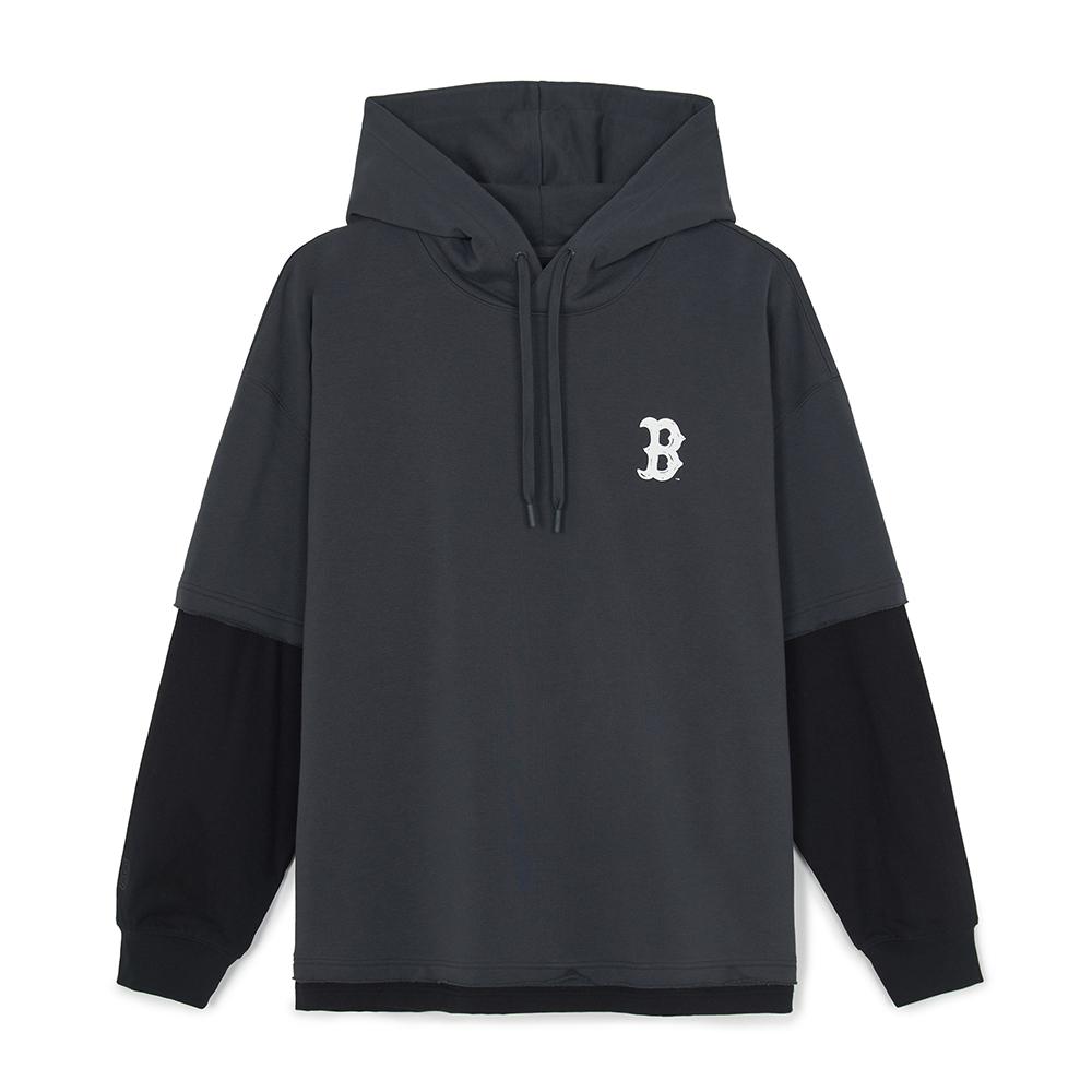 M-Treet Back Letter Layered Hoodie Boston Red Sox