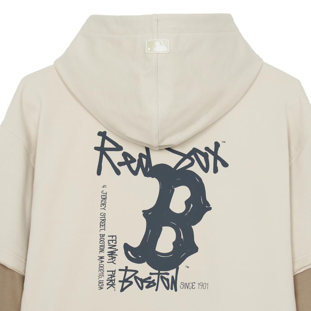 M-Treet Back Letter Layered Hoodie Boston Red Sox