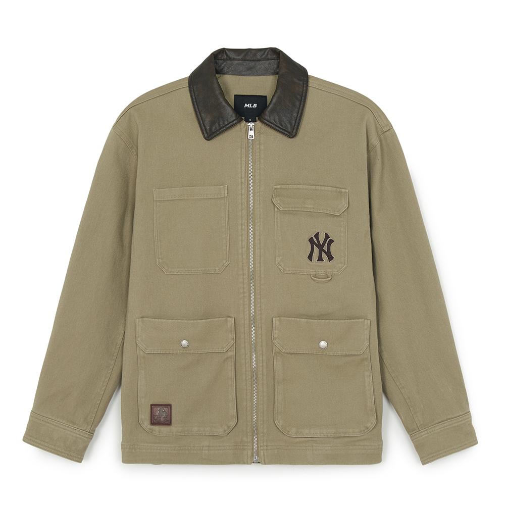 เสื้อจัมเปอร์ Basic Washing Mid Work Jacket(Single) New York Yankees