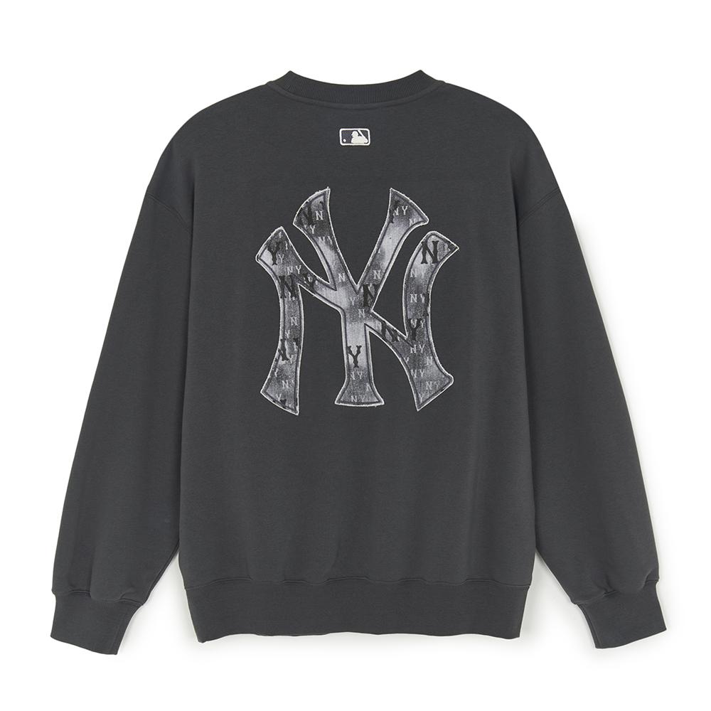 Denim Like Monogram Big Lux Sweatshirts New York Yankees