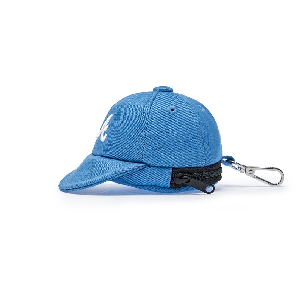 Basic Logo Ballcap Pouch Keyring Atlanta Braves