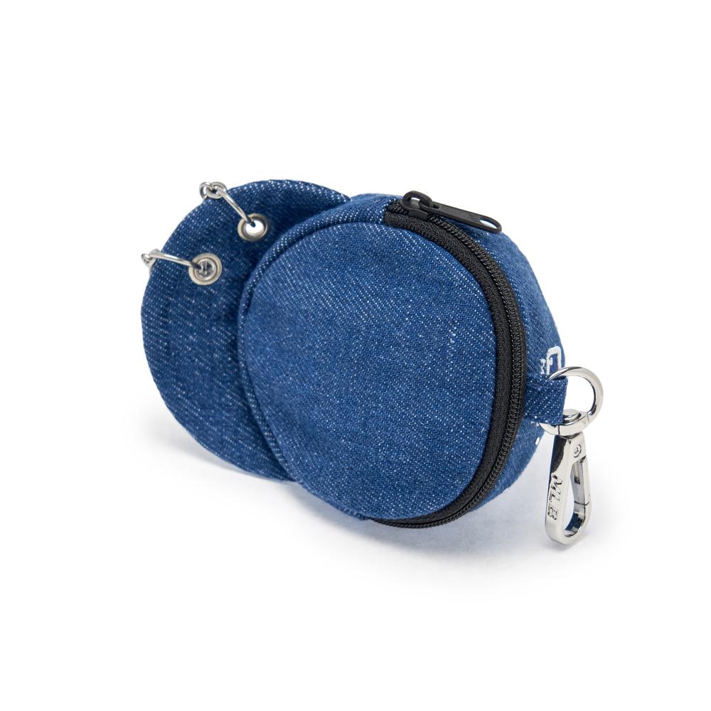 Basic Denim Point Ballcap Pouch Keyring New York Yankees