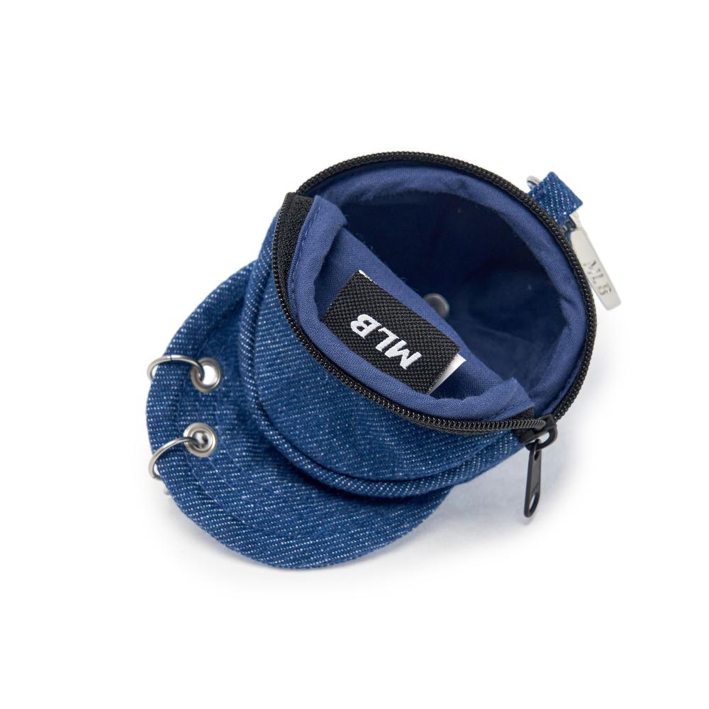 Basic Denim Point Ballcap Pouch Keyring New York Yankees