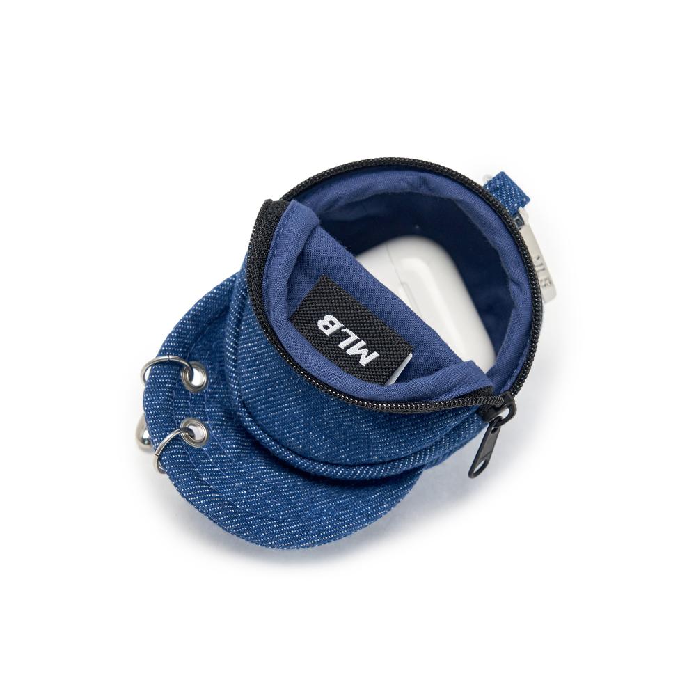 Basic Denim Point Ballcap Pouch Keyring New York Yankees