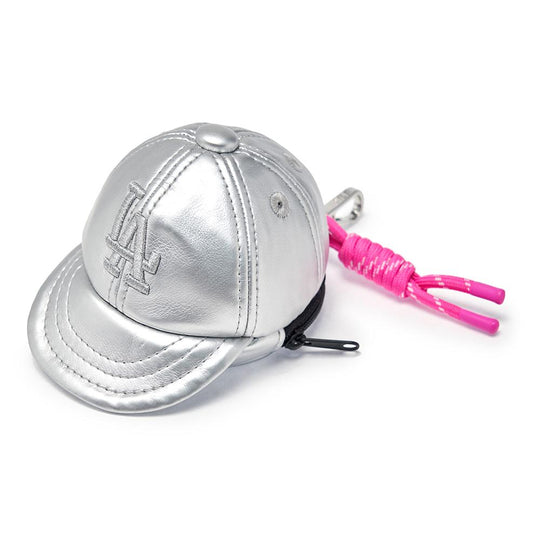 Basic Pu String Ballcap Pouch Keyring Los Angeles Dodgers