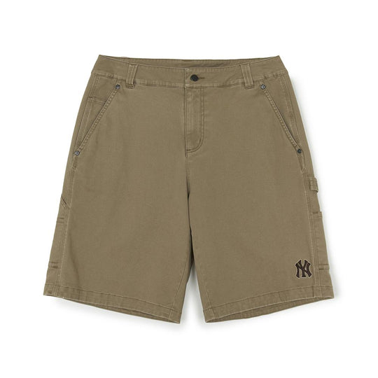 Vintage Washing Cotton Carpenter 9-Inch Shorts New York Yankees