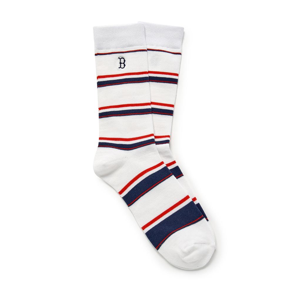 ถุงเท้า Color Stripe High Socks Boston Red Sox